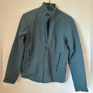 Patagonia Polartec Windblock Mens Soft Shell Jacket Coat Teal Blue Large
